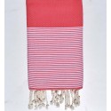 Toalla de playa Panal de abejas chicle rosa