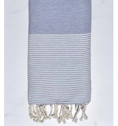 honeycomb gray blue smoke fouta