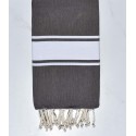Beach towel flat brown bitumen