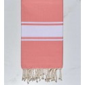 Serviette de plage plat saumon foncé