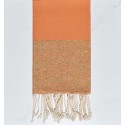 toalha de praia liso glicínias com fio de lurex dourado