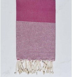 Fouta plate byzantin avec lurex argenté