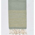 toalha de praia liso glicínias com fio de lurex dourado