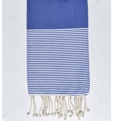 Beach towel Honeycomb blue
