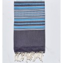 Arabesque violet foncé et bleu ciel