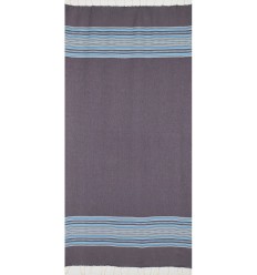 Arabeske dunkelviolett und himmelblau 2