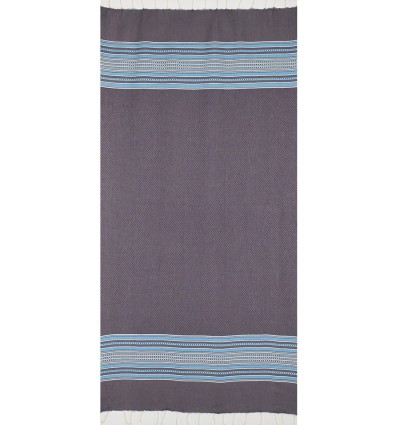 Arabesque violet foncé et bleu ciel