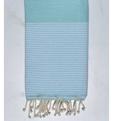 Fouta nid d'abeille vert opaline clair