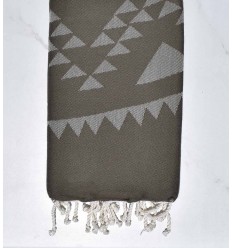 Bohemian beach towel military green