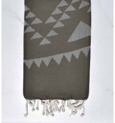 Bohemian beach towel military green