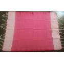 Lot de 10 serviettes de table rose foncé