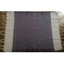 Lot de 10 serviettes de table bleu jean foncé