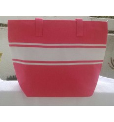 Fuchsia pink beach bag