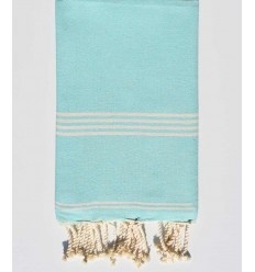 Fouta mykonos turquoise clair