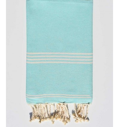 Fouta mykonos turquoise clair