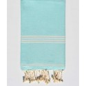 Fouta mykonos turquoise clair