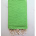 fouta unie couleur vert prairie