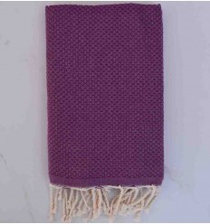 Fouta unie violet magenta foncé