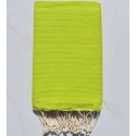 Fouta unie couleur vert lime
