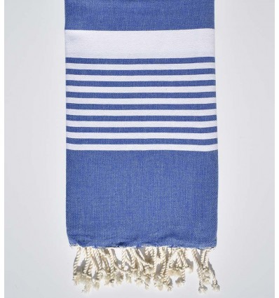  arthur blue beach towel with stripes