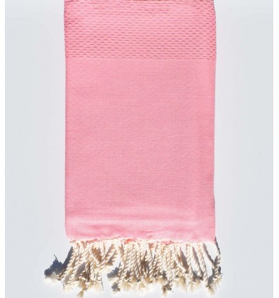 plain honeycomb light incarnadin pink beach towel