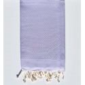 Serviette de plage unie lavande