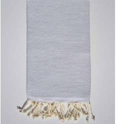 Plain Very light gray beach towel 