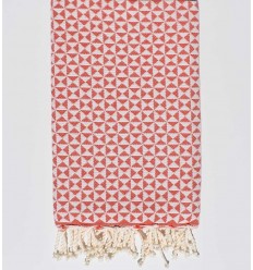 Fouta papillon rouge