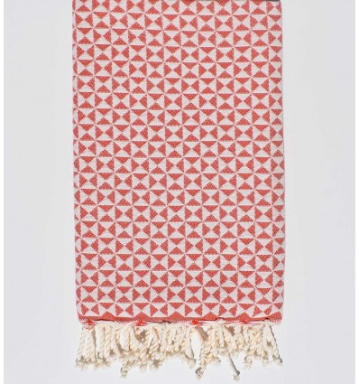 Serviette de plage papillon rouge