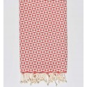 Serviette de plage papillon rouge