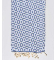 butterfly royal blue beach towel