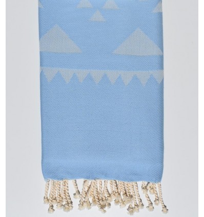 Blue bohemian beach towel