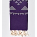Serviette de plage bohémian violet
