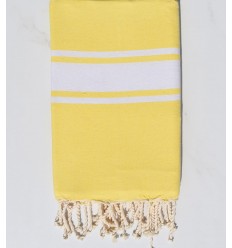 Fouta classique jaune fluo