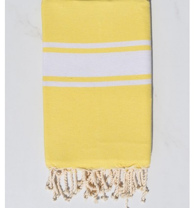 Fouta classique jaune fluo