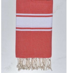 Fouta classique rouge