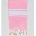 Fouta classique rose dragée