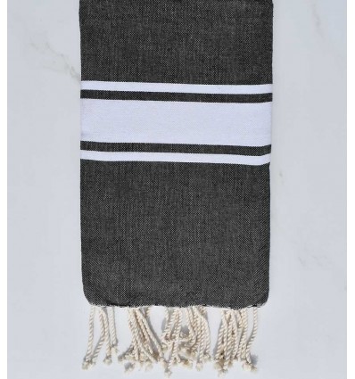 Fouta classique noir